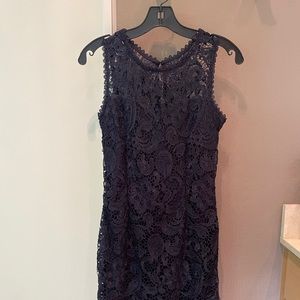 Soieblu Blue Lace Dress